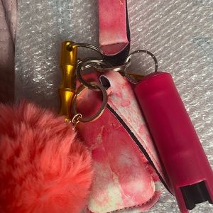 Lava inspired safety keychain